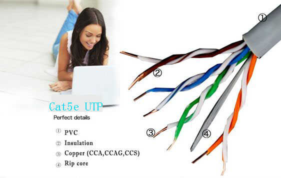 LSZH Jacket 100 Foot Cat 6 FTP Cable Category 6 Ethernet Cable