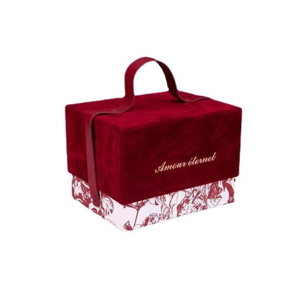 Quality Customer's Specific Requirement Rigid Boxes Large Dress Packaging Box with Handles wholesale