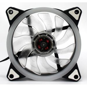 OEM Dual Ring RGB Case Fan 12cm with Programmable Rainbow LED Light