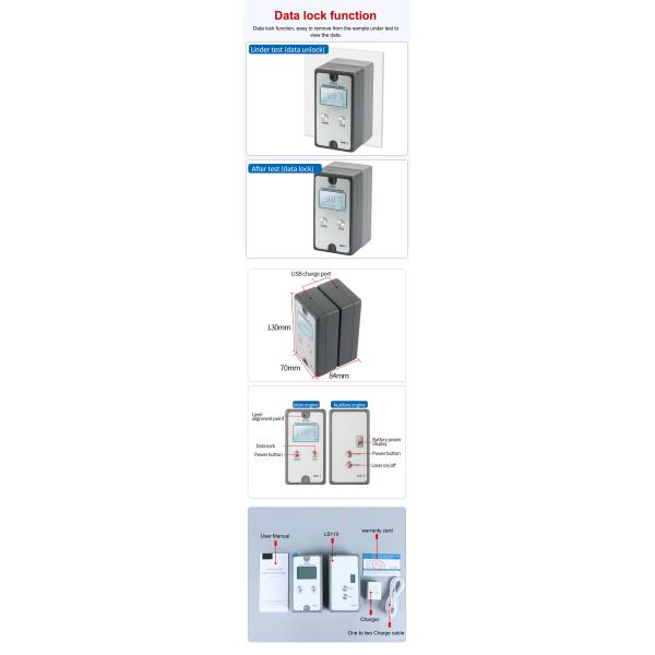 AA4C Tint Meter LS110 Optical Transmittance Meter Light Transmittance Meter