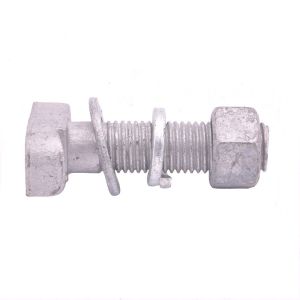 ASTM A307 Carbon Steel Half Thread M8 T Head Hex Flange Bolts With Square Neck