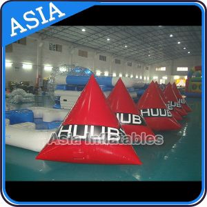 Inflatable Swim Buoys , Triangular Shape Marker Floating For Advertising