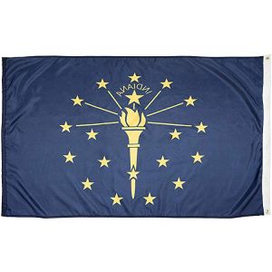3x5ft State Of Indiana Flag Outdoor Heavy Duty Dupont Nylon US Flags