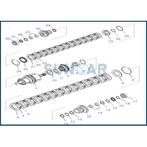 714-07-49210 7140749210 Seal For Transmission Fits Wheel Loader WA470-6