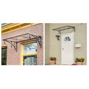 Cheap Galvanized Steel 120cm Door Window Awning Canopy for sale