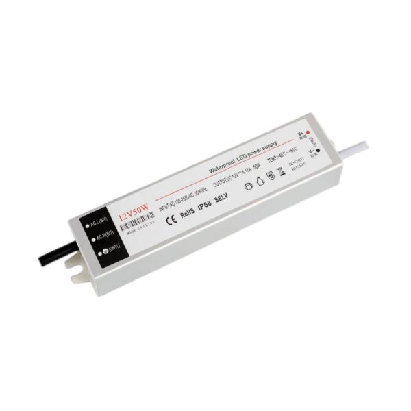 UL 1310 Certified 50W IP67 Waterproof LED Driver Transformer 24V Lighting AC DC