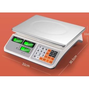Bench Scale LCD Display White Color Heavy Duty Body 420g Stainless Iron Tray