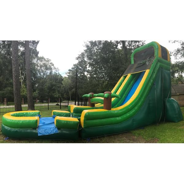 Tarpaulin Inflatable Pvc Palm Tree Screamer Water Slide