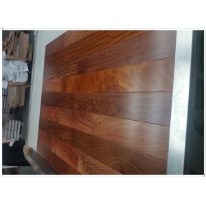Santos Mahogany HDF engineered flooring, 3-layer, UV lacquer