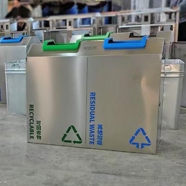 Quality Stainless Steel Smoking Dustbin Customized Stainless Steel Metal Products For Subway Station wholesale