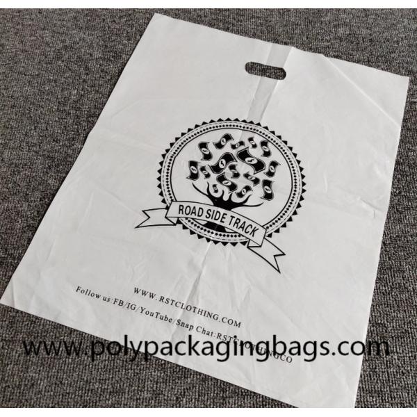 Quality Gravure Printing 60 Micron Patch Handle Plastic Bags wholesale