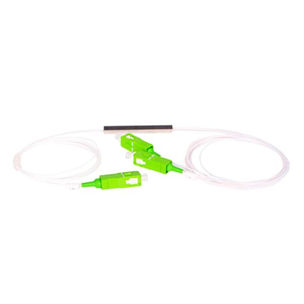 Quality CATV CCTV 1x2 Fiber Optic PLC Splitter Mini Steel SC APC PLC Splitter wholesale