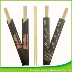 24 cm Twin Bamboo Chopsticks;Sushi Chopsticks Custom Smooth Without Glare; Open