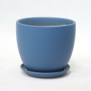 Fireproof High Glossy Finish Round Ceramic Pots For Plants