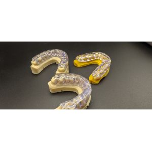 Flexible White Printing Night Guards For Left Or Right Limb Notch Impact