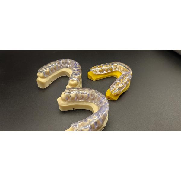 Flexible White Printing Night Guards For Left Or Right Limb Notch Impact