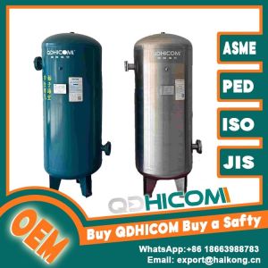 Cheap Vertical Compressed Air Receiver Tank Sandblasting Thick Wall Steel For Machinery Rooms for sale
