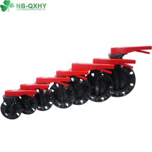 Normal Temperature and Low Pressure Industrial Plastic PVC Butterfly Valve with