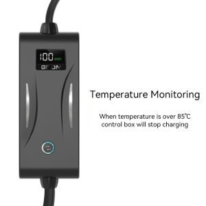 China Adjustable Portable EV Charging Cable Type 2 Ev Charger 16A 3.3kW on sale