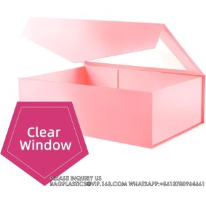 Pink Gift Box For Present Contains Ribbon, Card, Bridesmaid Proposal Box, Extra