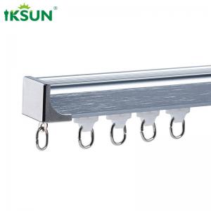 Cheap Decorative Brushed Aluminium Curtain Track With Electrophoresis Finish for sale