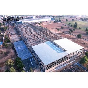 Large Span Building Steel Structure Workshop for Solid H-shape Steel Beam Main