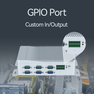 Intel Core i3 Industrial Fanless PC Mini PC With GPIO And DDR4 16G 6COM