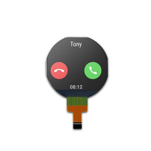 1.08'' 240xRGBx210 SPI Interface IPS TFT LCD Display For Smart Watch