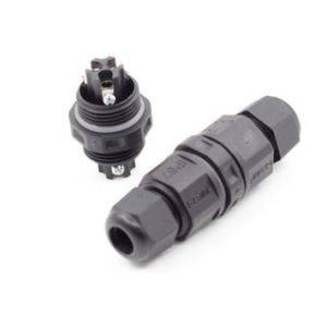 2pin Led Light Waterproof Electrical Cable Connector Phosphor Copper With Ni