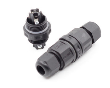 2pin Led Light Waterproof Electrical Cable Connector Phosphor Copper With Ni