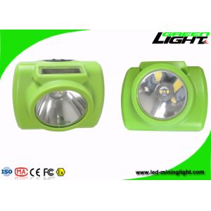 Strong Brightness 15000lux Miners Cap Lamp 1.78 Watt 4 Hours Charging Time With