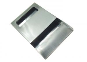 Cheap Polished Metal Stamping Parts , Stainless Steel Business Card Holder Brushed Surface for sale