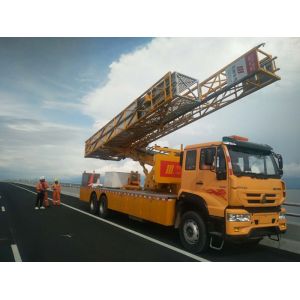 22 M Under Bridge Inspection Platform In Yellow Color , Under Bridge Work