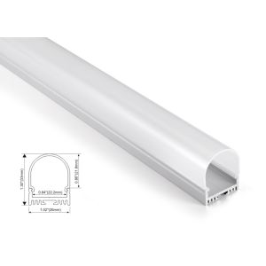 China 26mm x 33mm Aluminum Profile LED Linear lighting with Led Strip Surface mounted with PC or Milky Cover on sale