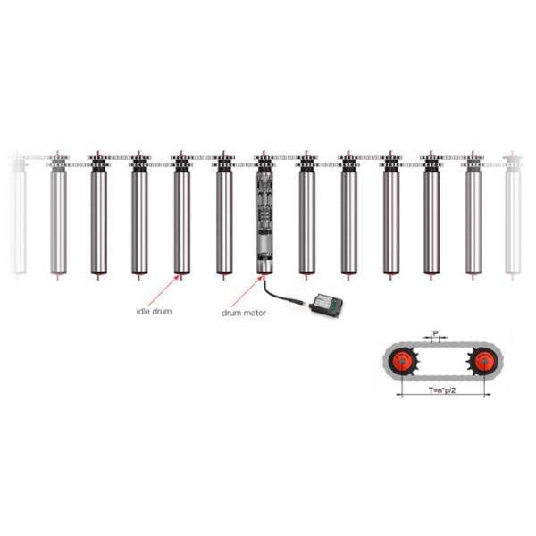 High Strength Steel Conveyor Roller With Double Sprocket For Heavy Load Conveying