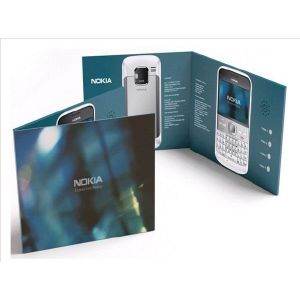 Promotional handmade digital video brochure , Multi - page lcd video card