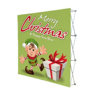 Portable Trade Show Backdrop Stand Various Shapes Detachable Frame 250g Fabric