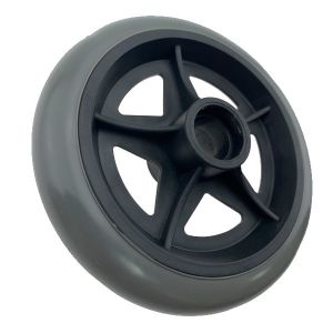 125mm PVC TPR Wheelchair Front Casters With PP Core , Wheelchair Castor Wheels