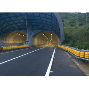 Yellow Red Color Traffic Safety Roller Barrier With Hot Dip Galvanized