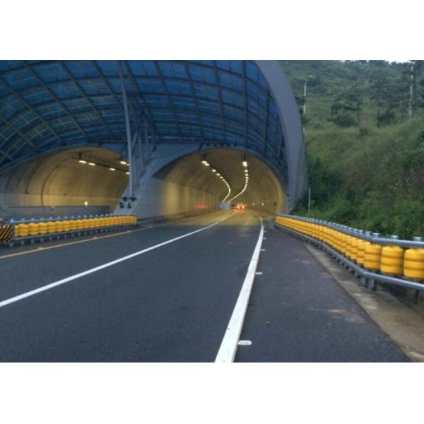 Quality Yellow Red Color Traffic Safety Roller Barrier With Hot Dip Galvanized wholesale