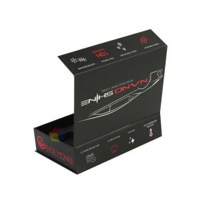 Premium Matte Black Magnetic Closure hard Cardboard Paper Packaging Box With Eva