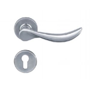 Stainless Steel Door Lever Lock Handle Hollow Plate Solid Interior