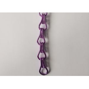 China ISO9000 Decorative 2.0mm Chain Link Door Fly Curtain Erosion Resistant on sale