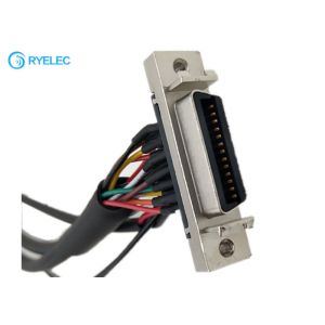 180 Degree HPCN Female 26 Pin SCSI Connector To 8 Pin 12 Pin 87439 With M4