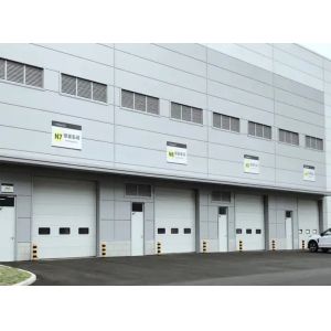 China Fire Station Automatic Heavy-Duty Industrial Overhead Lifting Door | PU Panel Sectional Overhead Doors with Weather-sealed Design and Industrial Sectional Doors on sale