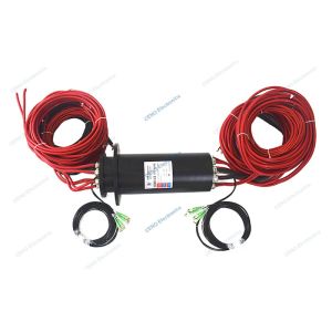 4 Channels Fiber Optical Rotary Joint With Integrated Power And 485 Signal