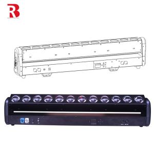 12pcsx30W Moving Head LED Stage Light Bar Backcolor Marco Effect