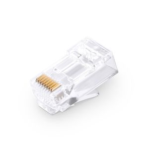 Gold-plated Ethernet FTP UTP RJ45 Direct Crystal Connector for Computer Room