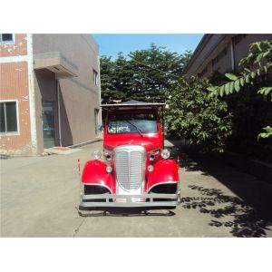 Cheap Elegant Classic Design Red Color Vintage Club Car 4 Row For 11 Passenger for sale