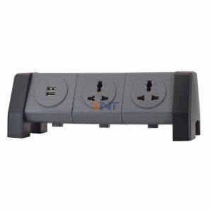 OEM/ODM Universal Power Extension Cord Tower Socket with 2 USB charging socket